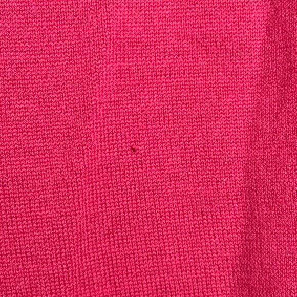 Vintage Gucci Wool Cardigan Pink Sweater with Gucci Silver color metallic Size L - Picture 4 of 16